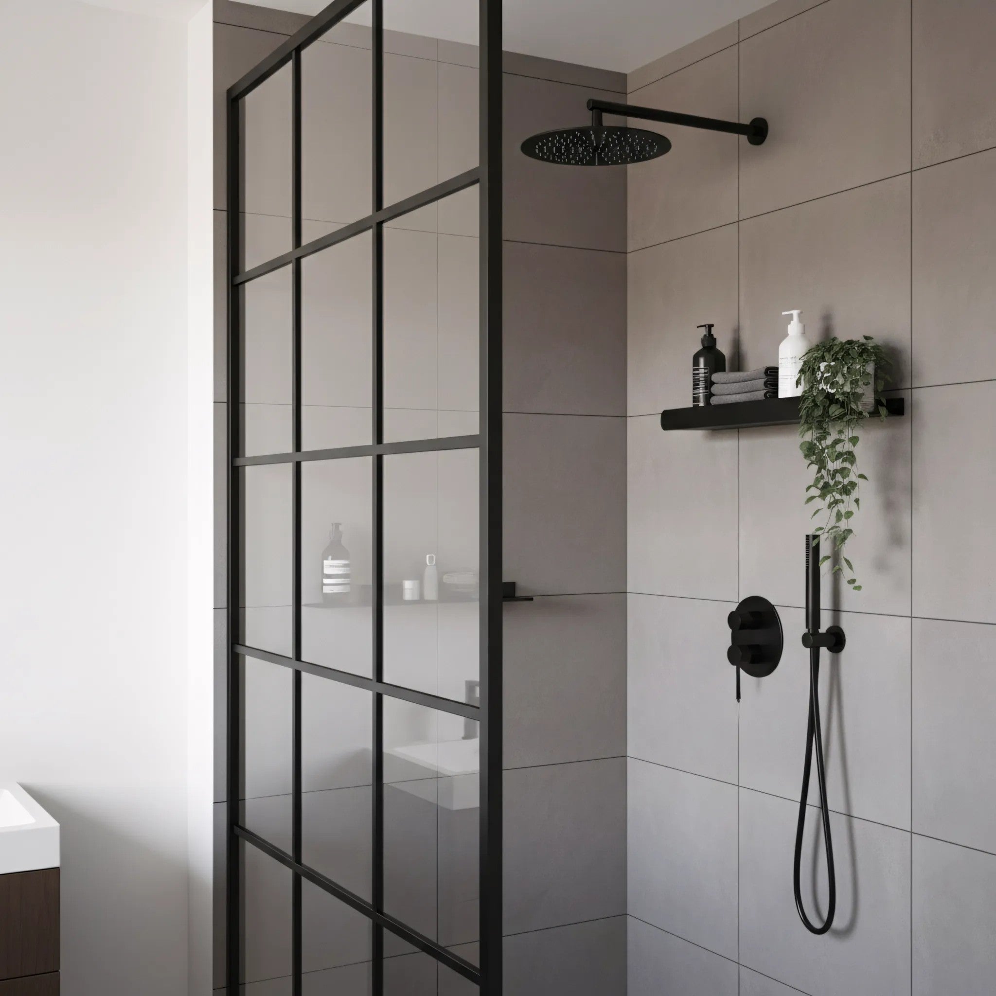 Fürdőszobai Polc SF03 45cm Black Matt 7