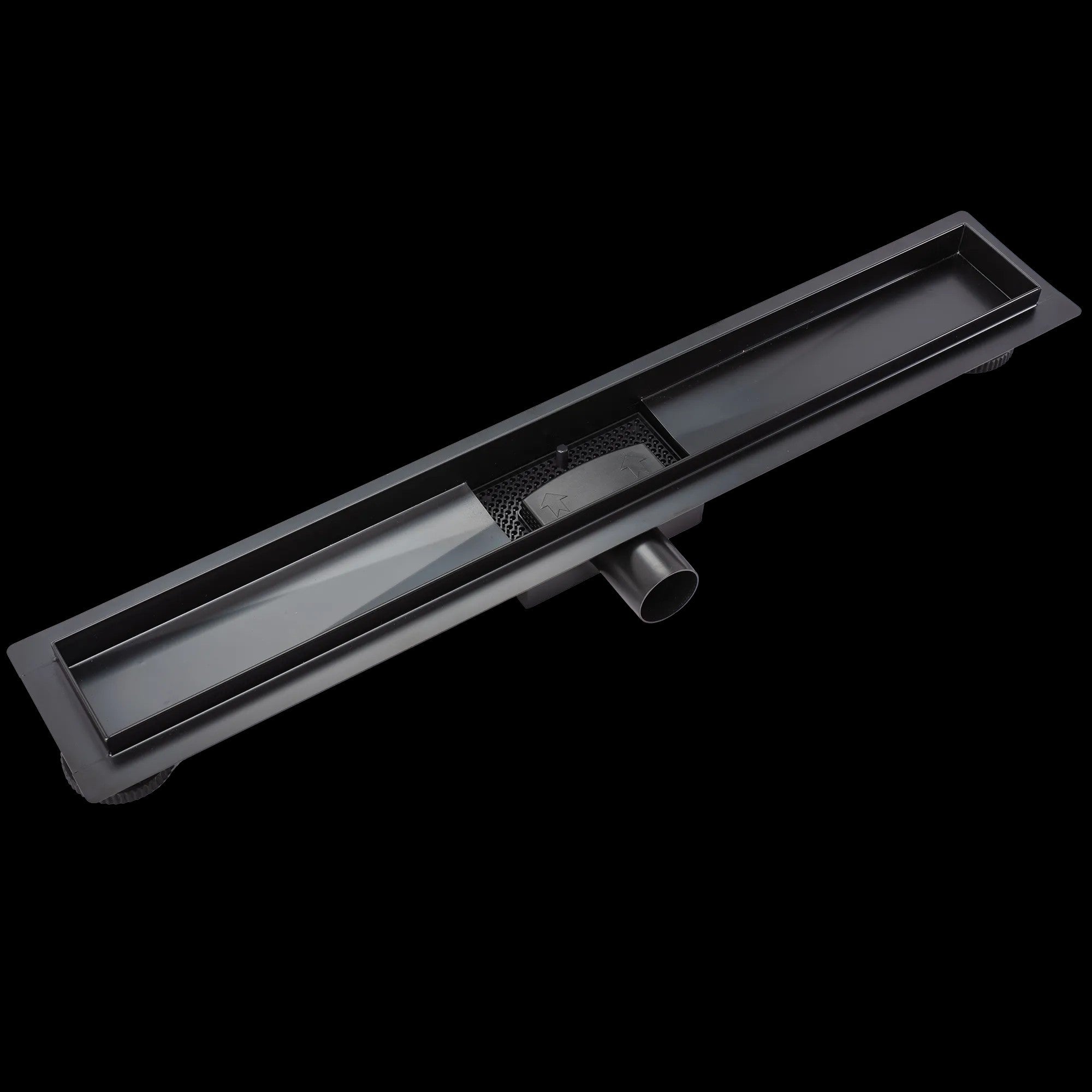 Lineáris Lefolyó Rea Neox Black Matt 100 7