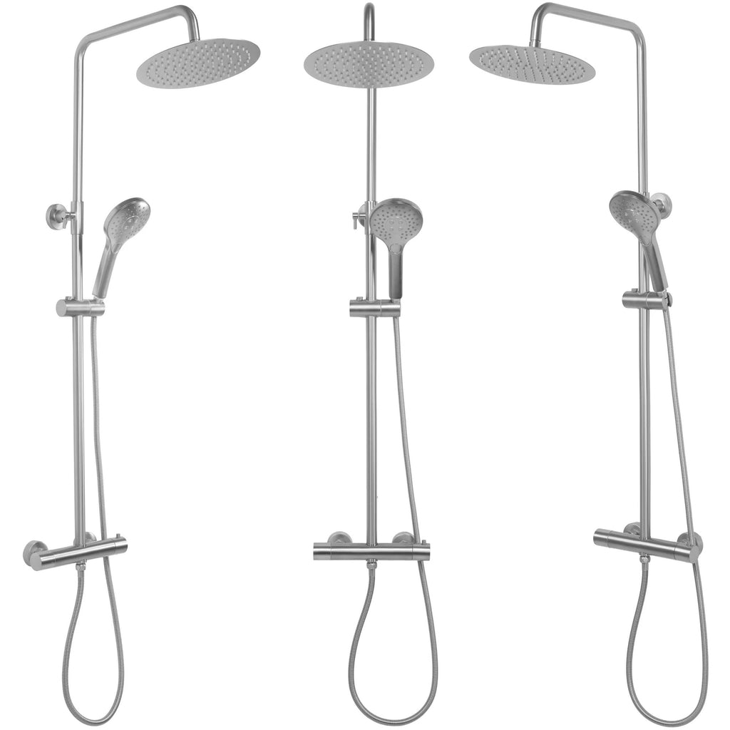 Zuhanyszett Termosztátos REA VINCENT NICKEL BRUSH INOX 7