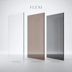 Zuhanyfal Rea Flexi Transparent / Black 100 7