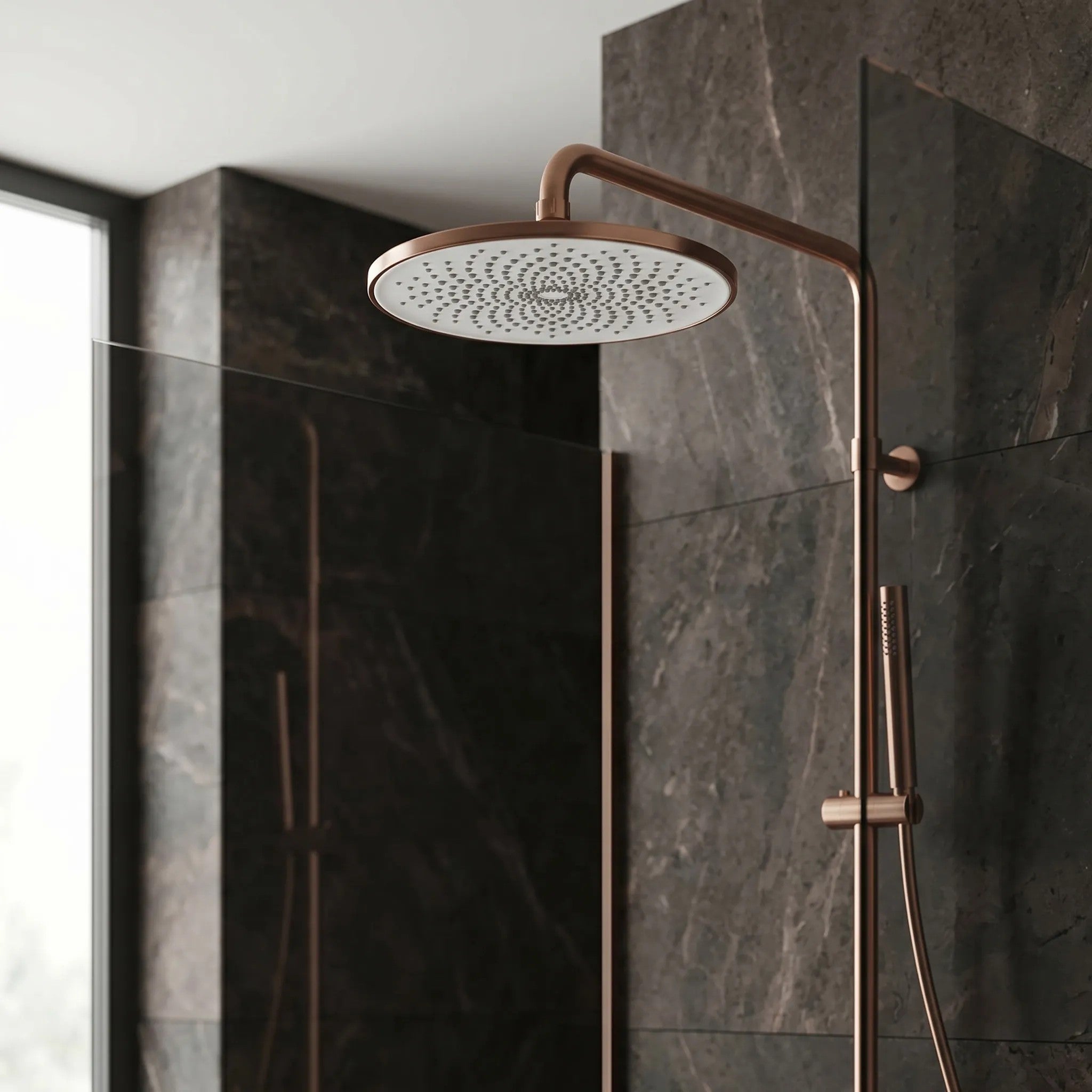 Kerek Esőztető Zuhanyfej REA JS-021BRG Brush Copper 7
