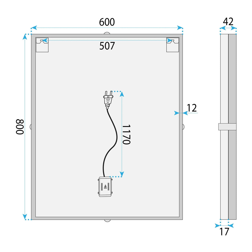 LED Tükör 60cm BL808 7