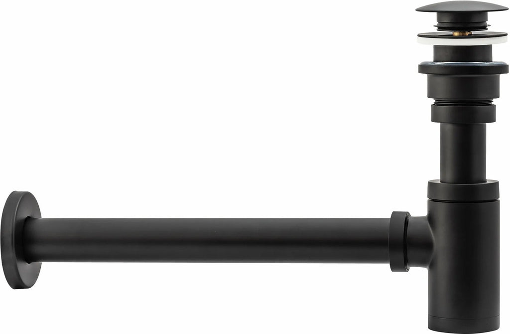 Rea Black Matt Univerzális Mosdószifon Click-clack Leeresztő Szeleppel 7