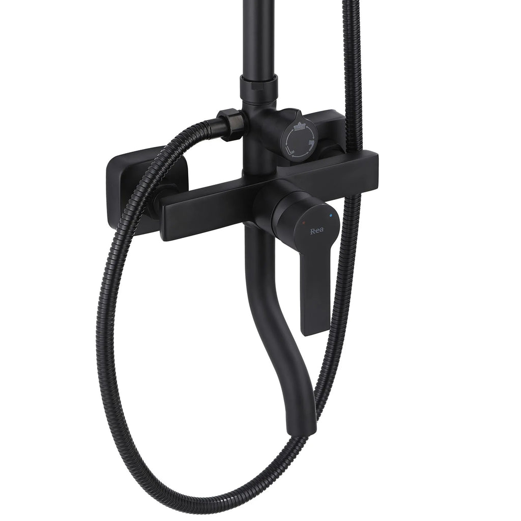Zuhanyszett REA ARGUS BLACK MATT 7