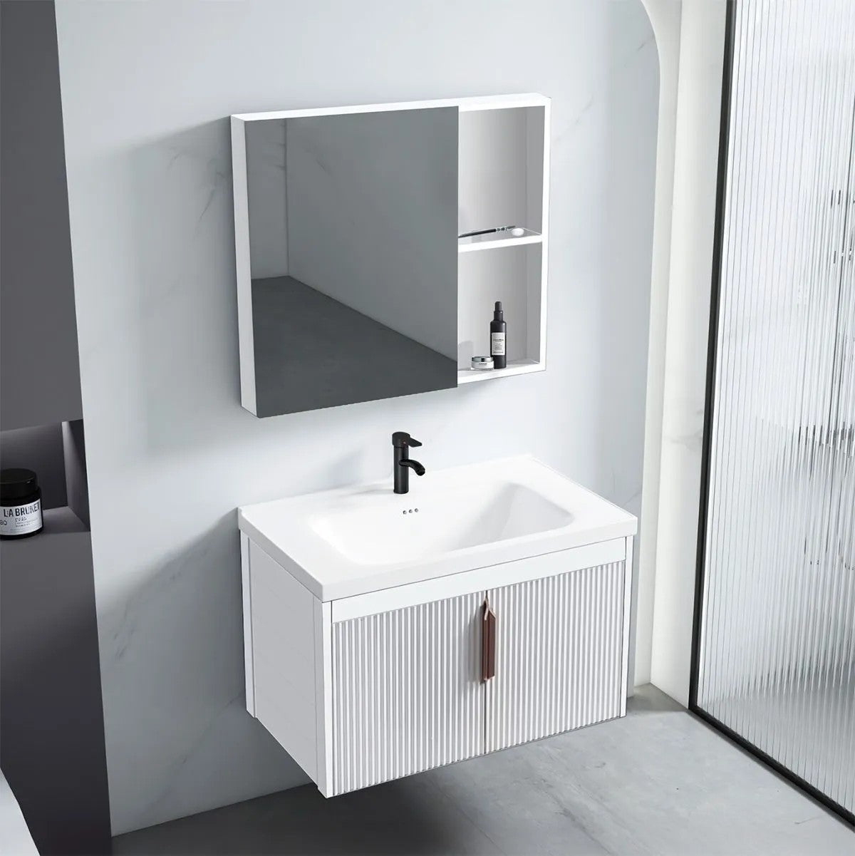 Fürdőszobabútor Szett Mosdóval Astor 60cm White 7