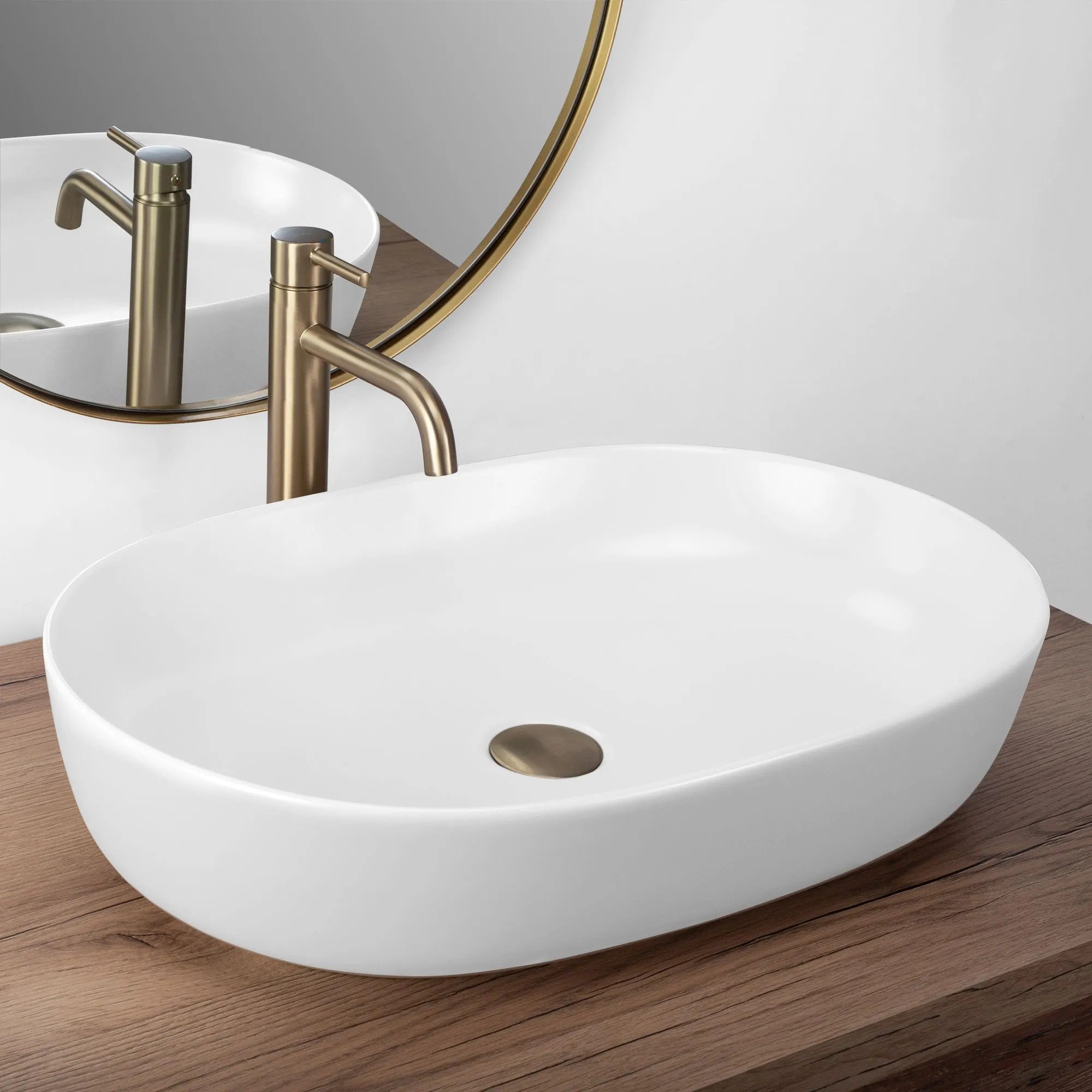 Pultos Mosdókagyló Rea CLEO 61 WHITE MATT 7