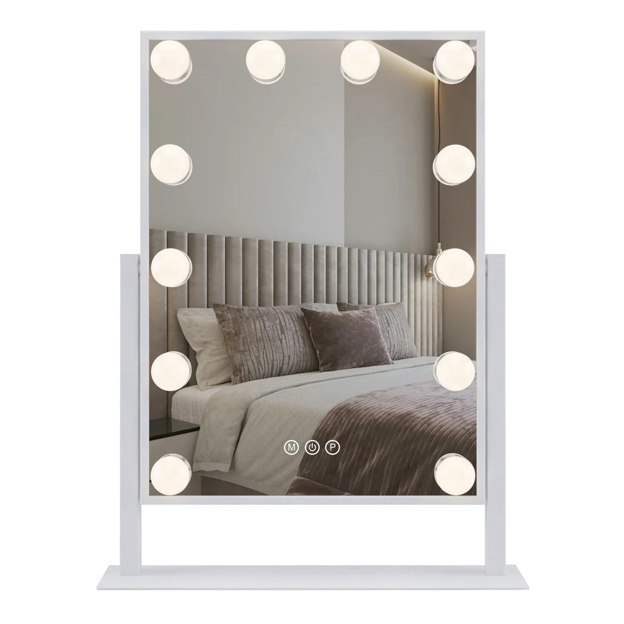 LED Tükör HOLLYWOOD White 30x40 7