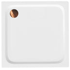 Zuhanytálca Rea Belmond White 80x80 Brush Copper 7