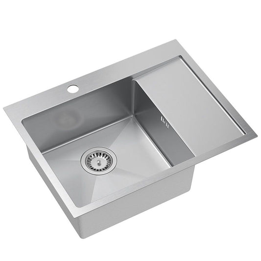 Acél Mosogatótálca Russel 116 Brush Nickel Jobb Oldali Medence 1