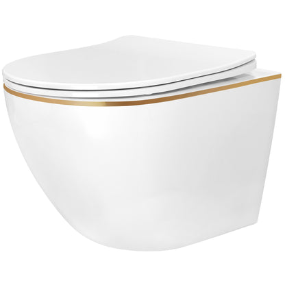 Wc Csésze Rea Carlo Mini Tornado Nfq Gold Edge 1