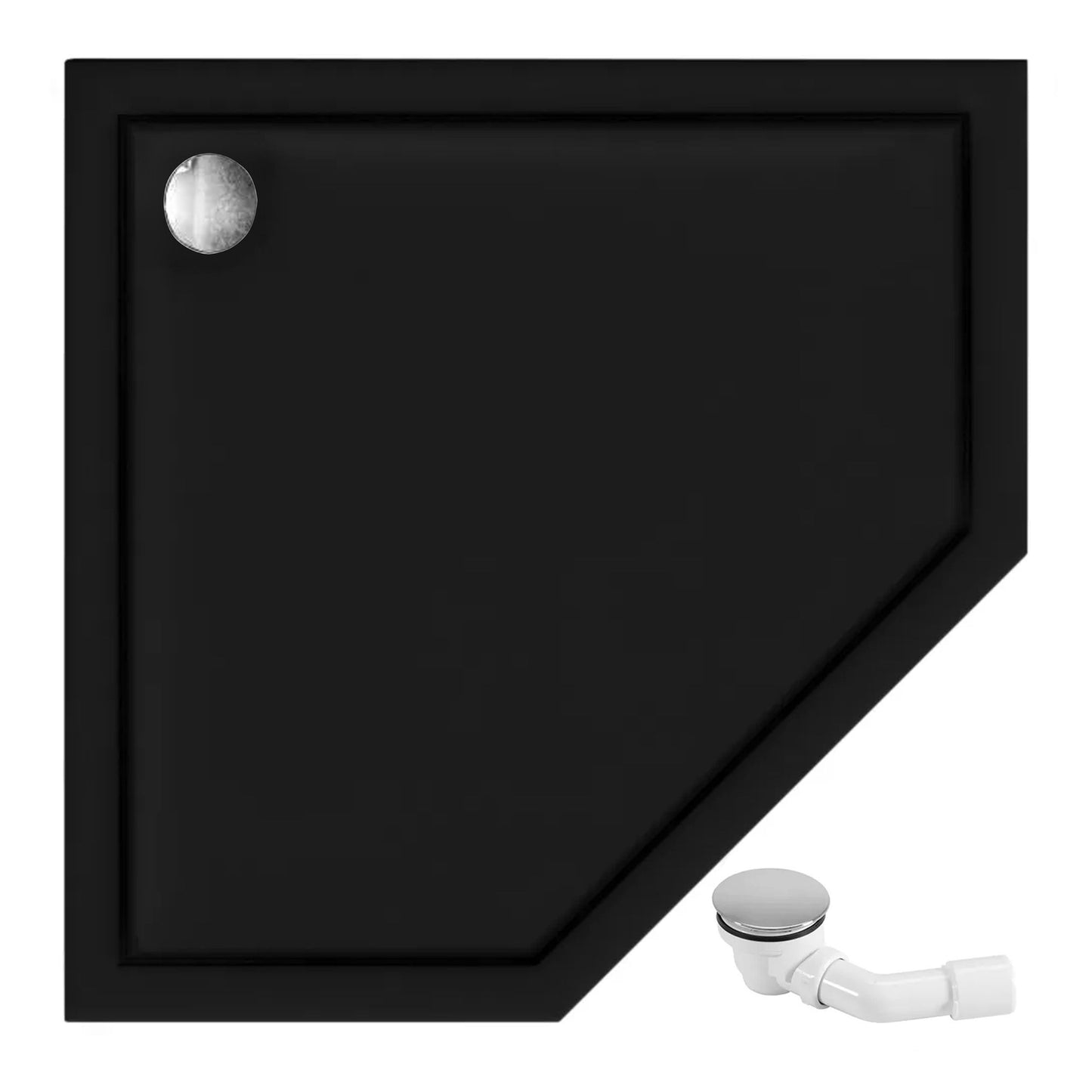 Zuhanytálca Diamond Black 90x90 1