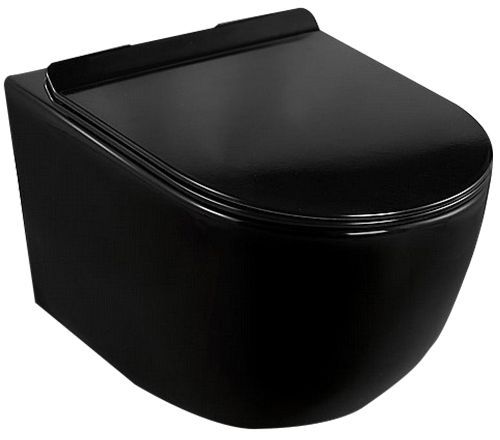 Wc Csésze Calani Loyd Slim Black 1
