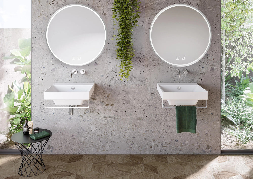LED Tükör 80cm MMJ BRUSH SILVER 8