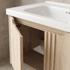 Fürdőszobaszekrény Mosdókagylóval Rea DB86-60L-3 Light 60cm 8