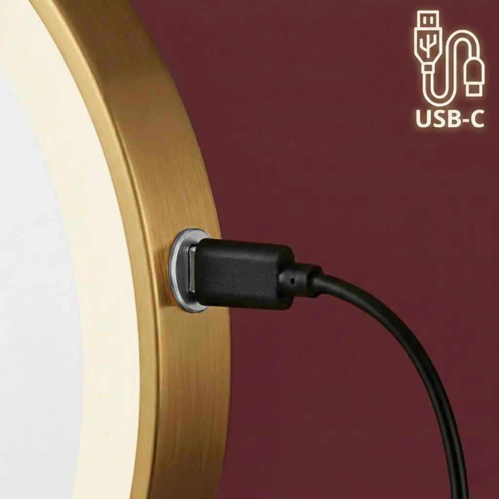 LED Tükör Glow Old Gold 8