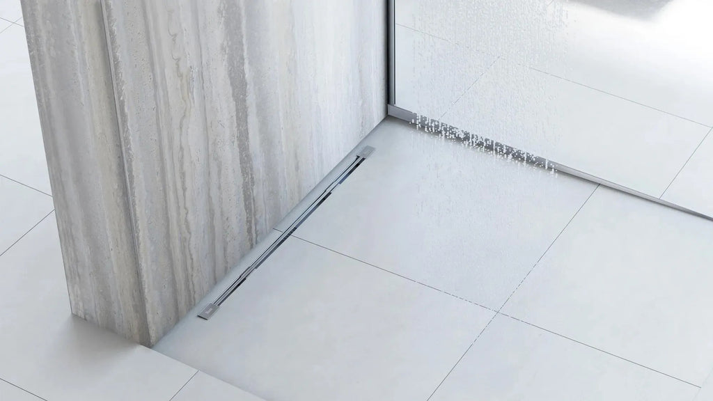 Lejtéskialakító Szegély Épített Zuhanyhoz 120cm Brush Nickel Bal 8