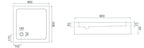 Zuhanykabin Rea City 80x80 Copper Brush Zuhanytálca Nélkül 8