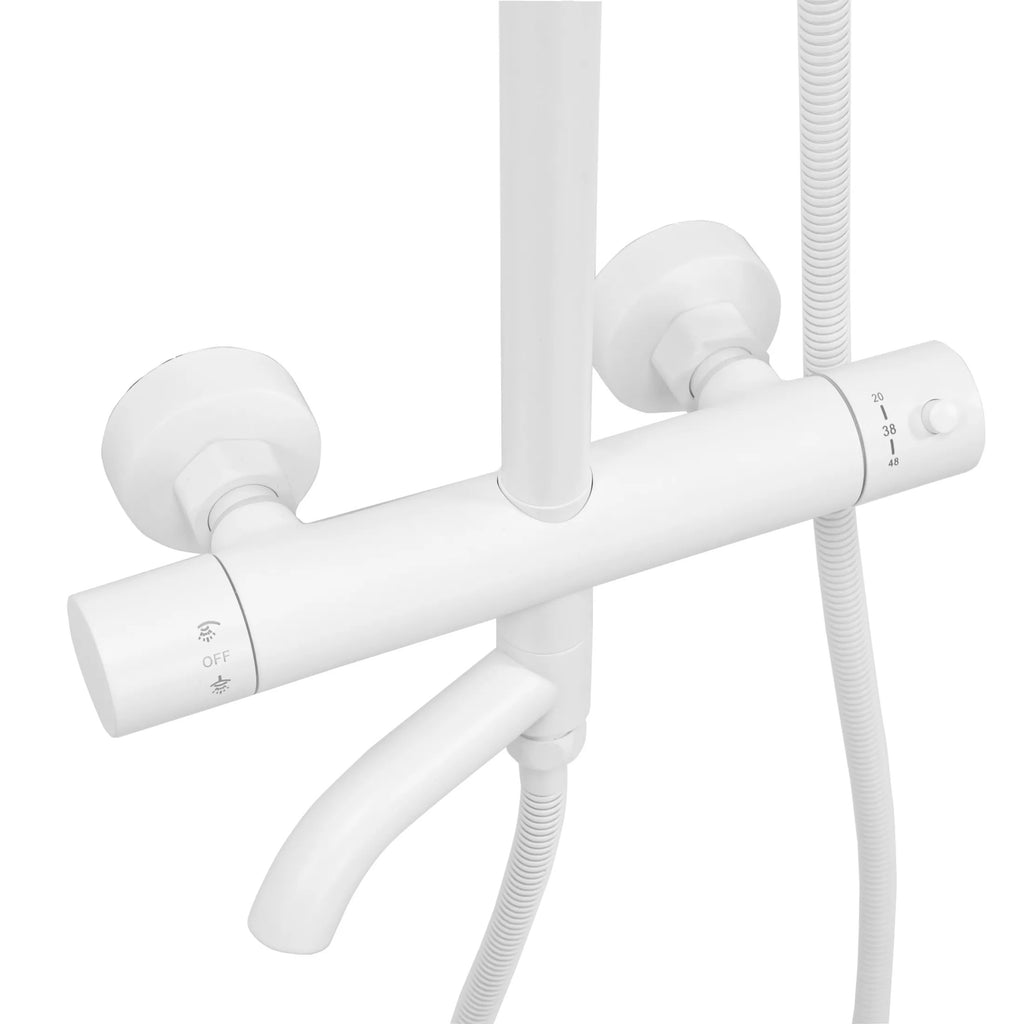 Termosztátos Zuhanyszett Rea Lungo White Matt 8