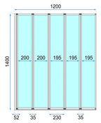 Fürdőkádparaván Rea Idea 120 Cm 8