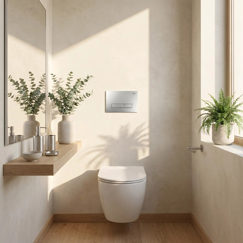 Beépíthető WC Tartókeret Szett Slim 024N HD Satin Nyomólappal 8