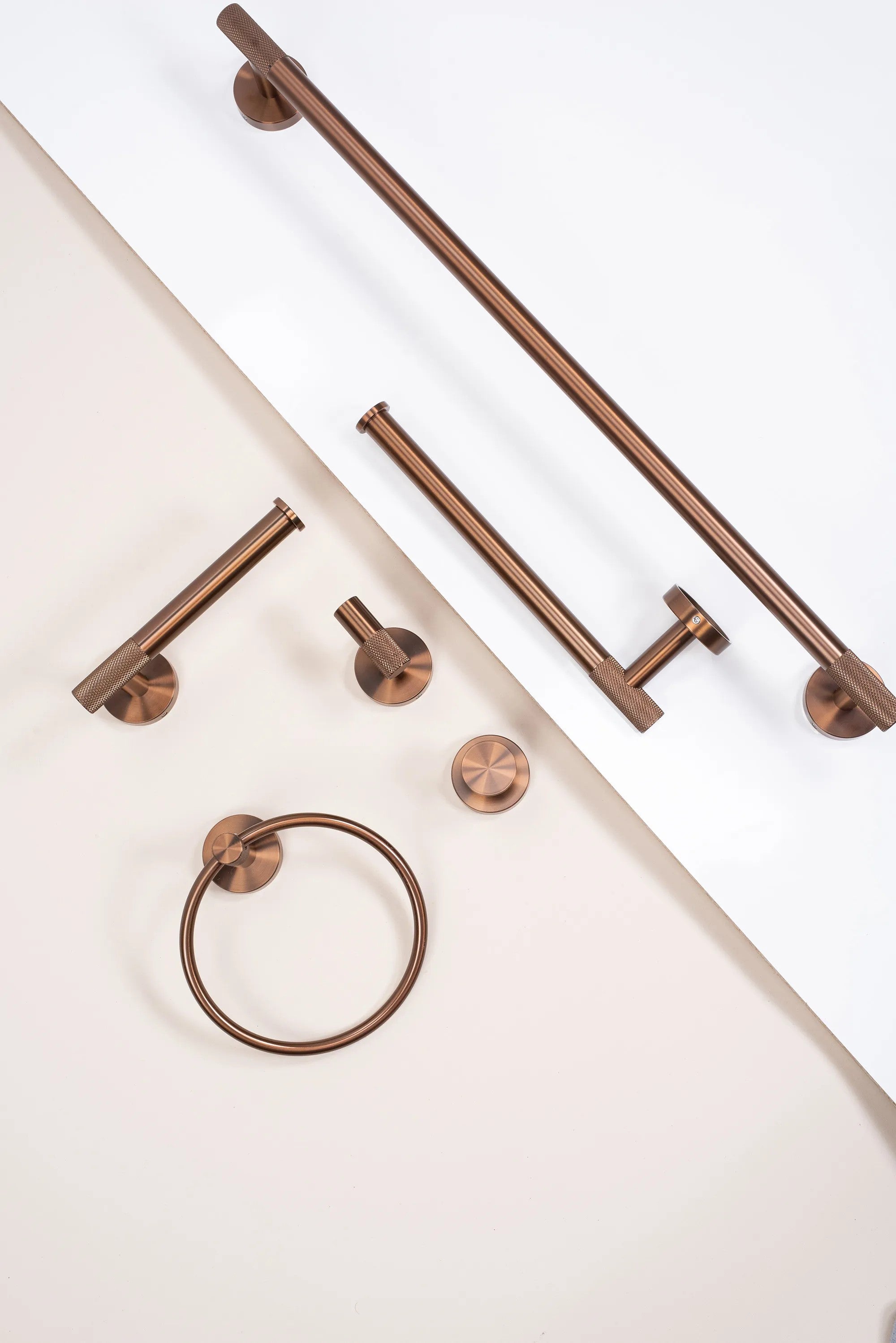 Fürdőszoba Fogas Ring 6610 Modern Brush Copper 8