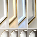 Tükör LED Orbit 50x160cm Brush Gold 8