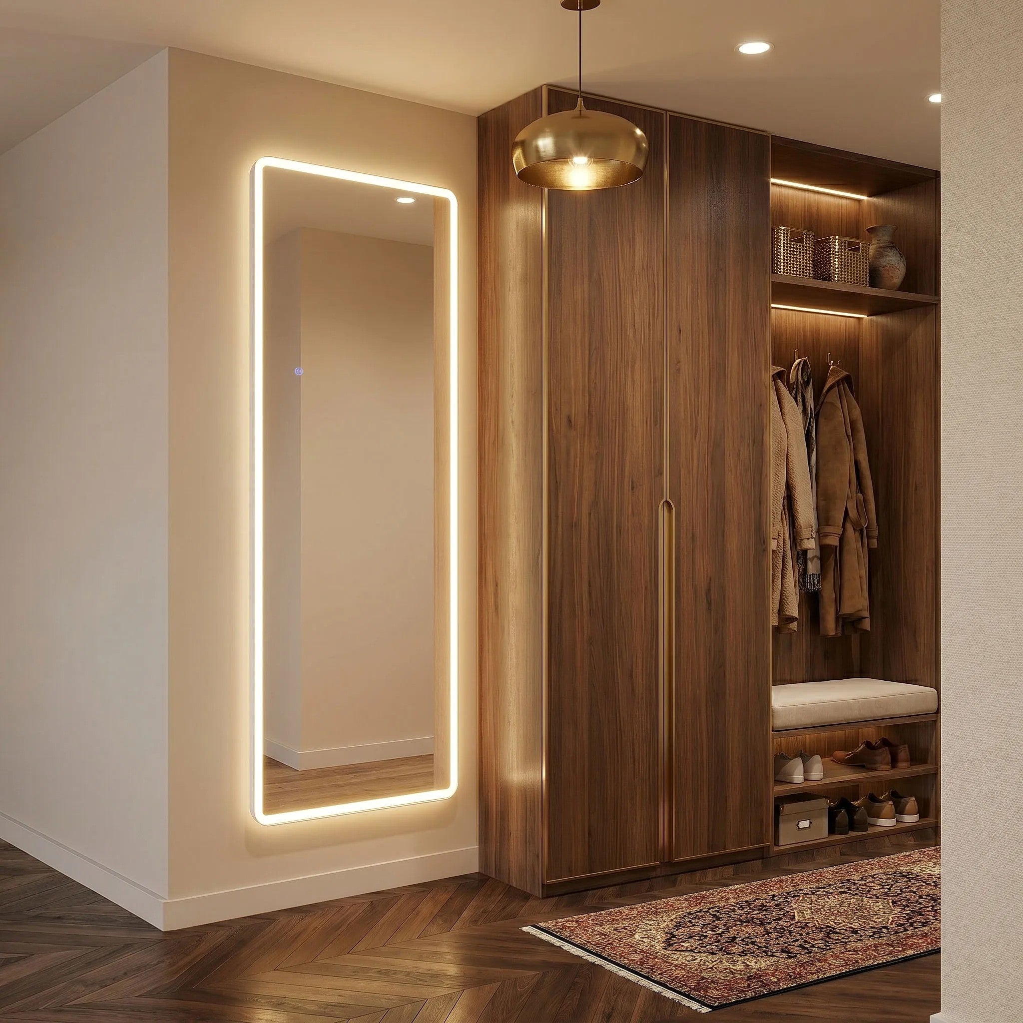Tükör LED Classico 60x170cm White 8