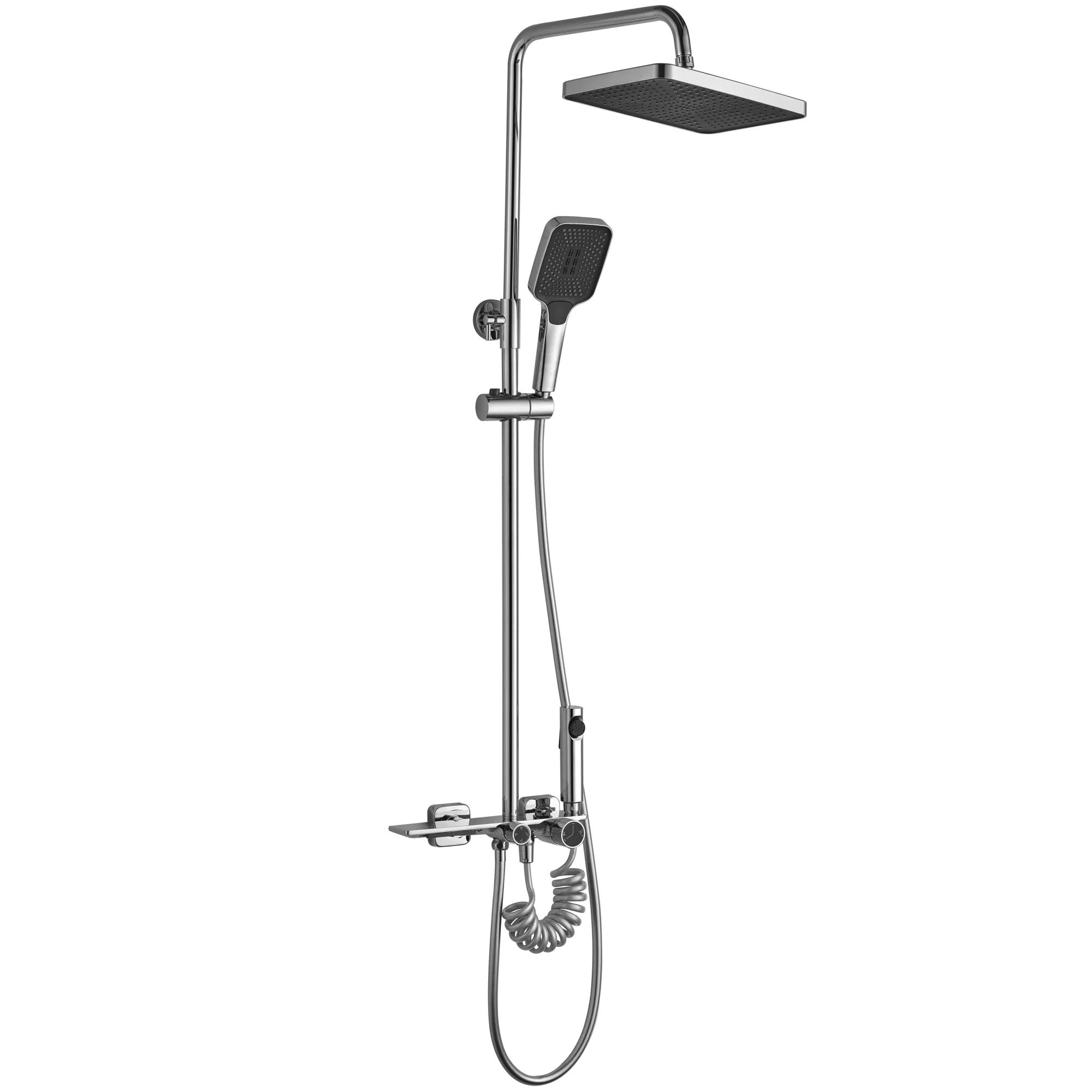 Zuhanyszett REA HELIX Chrom 8