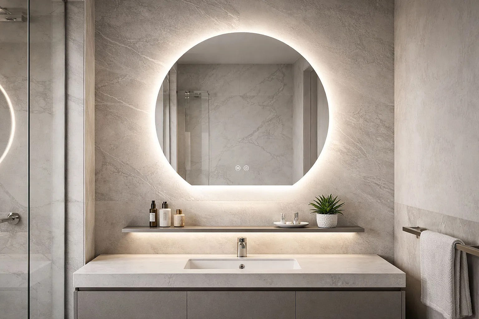 LED Tükör 90cm Fabio 8