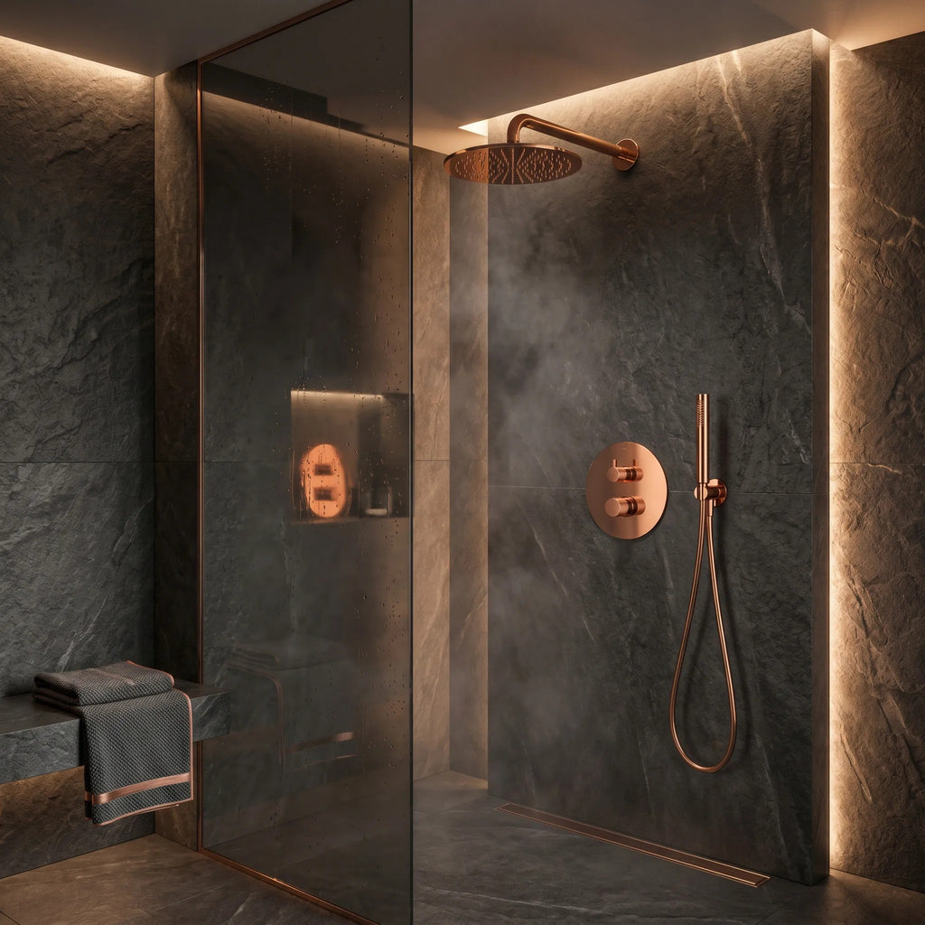 Zuhanyszett Rejtett Rea Venti Copper + Box 8