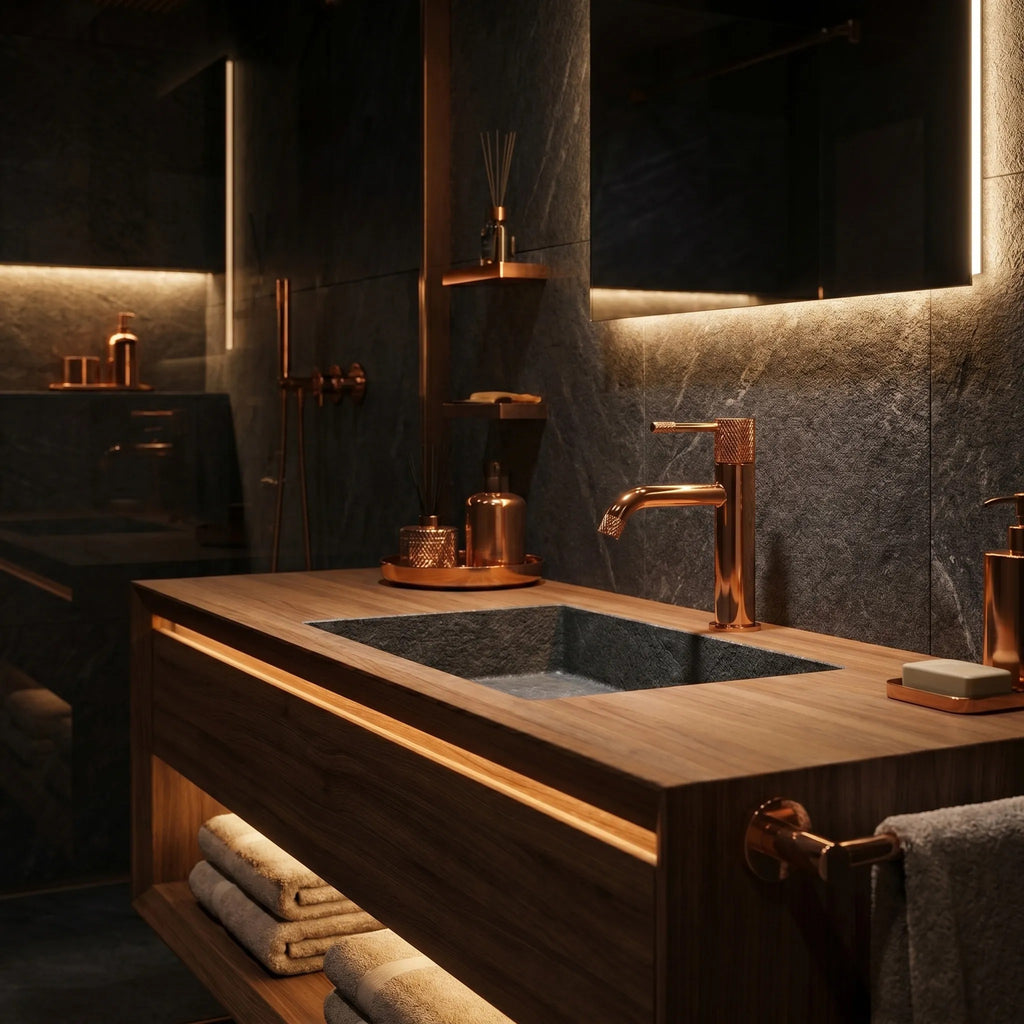 Fürdőszobai Csaptelep Rea Venti Copper Low 8
