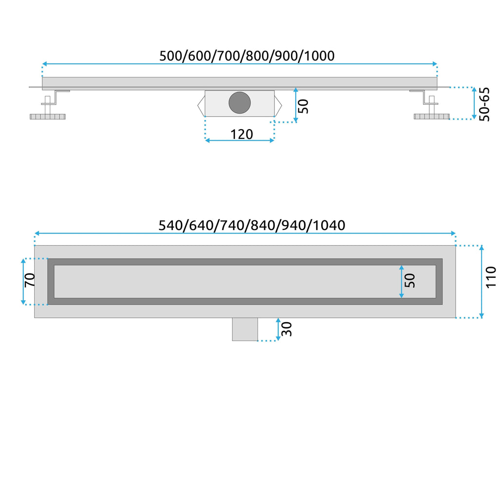 Zuhanylefolyó Rea Neox BRUSH NICKEL 70 8