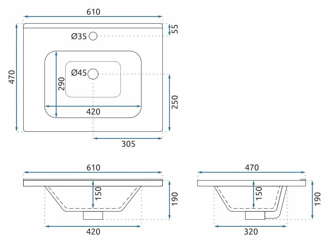 Fürdőszobabútor Szett Mosdóval Tula 60cm Beige 8