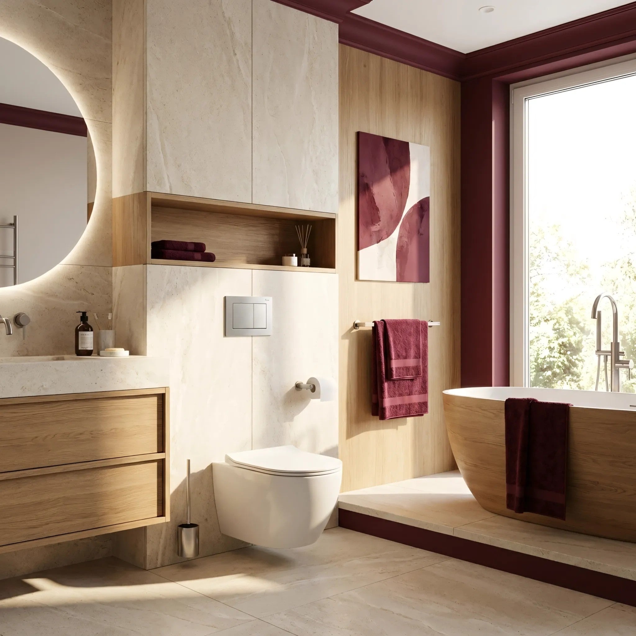 Beépíthető WC Tartókeret Szett Slim 024N J Satin Nyomólappal 8