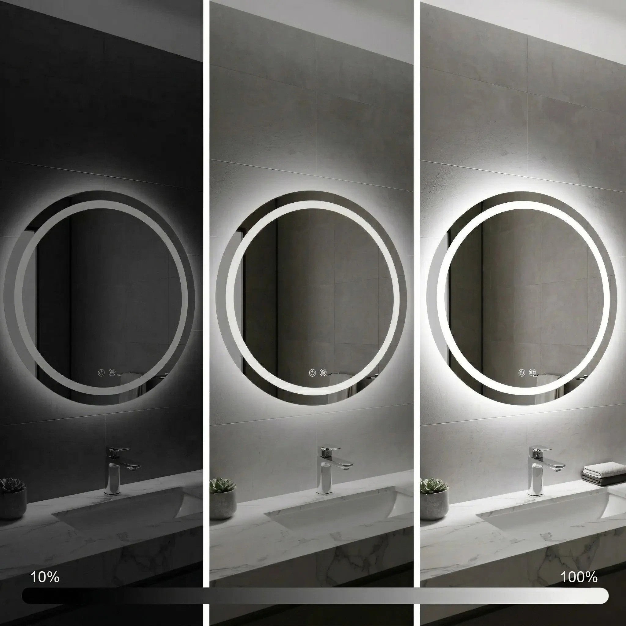 LED Tükör SOFT 90 8