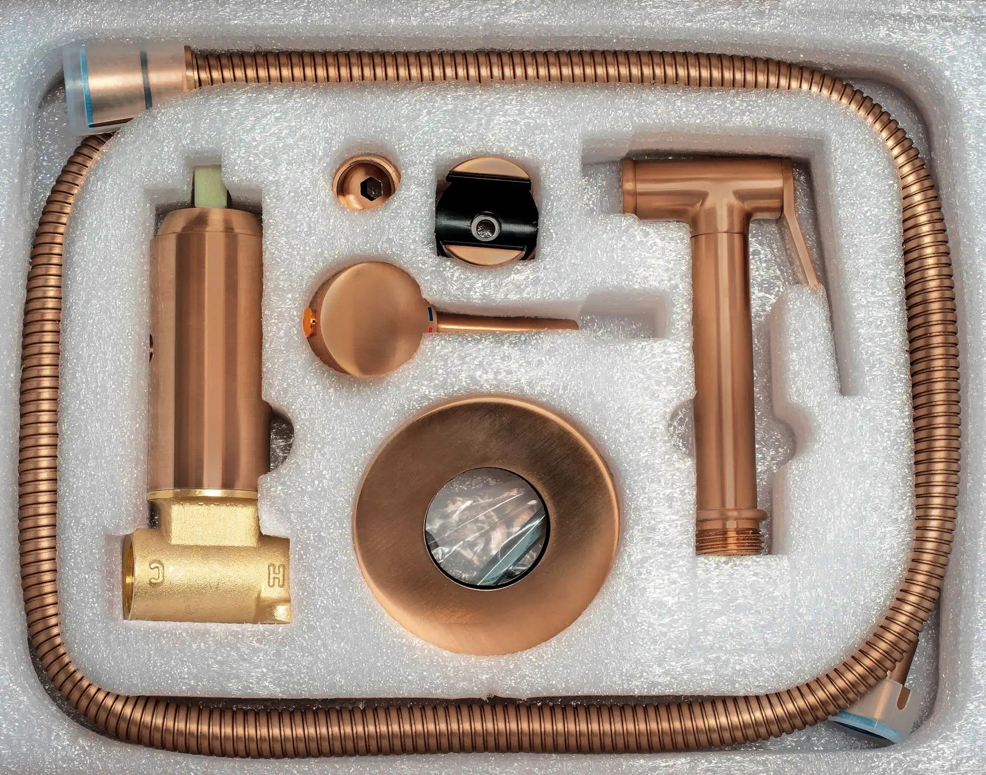 Bidé Csap Lungo Loop Copper Brush 8