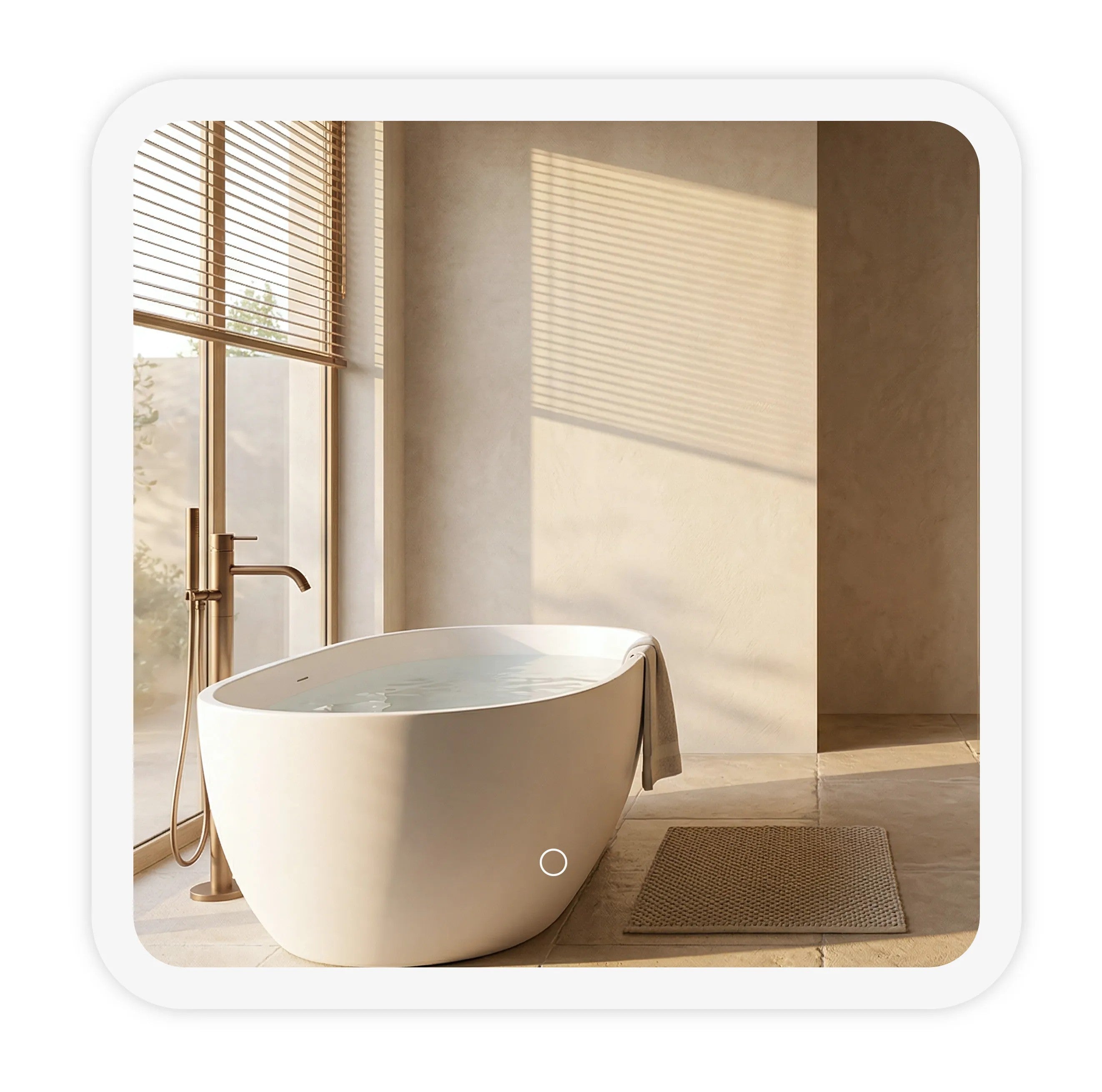 LED Tükör 70x70cm TOP-2 8