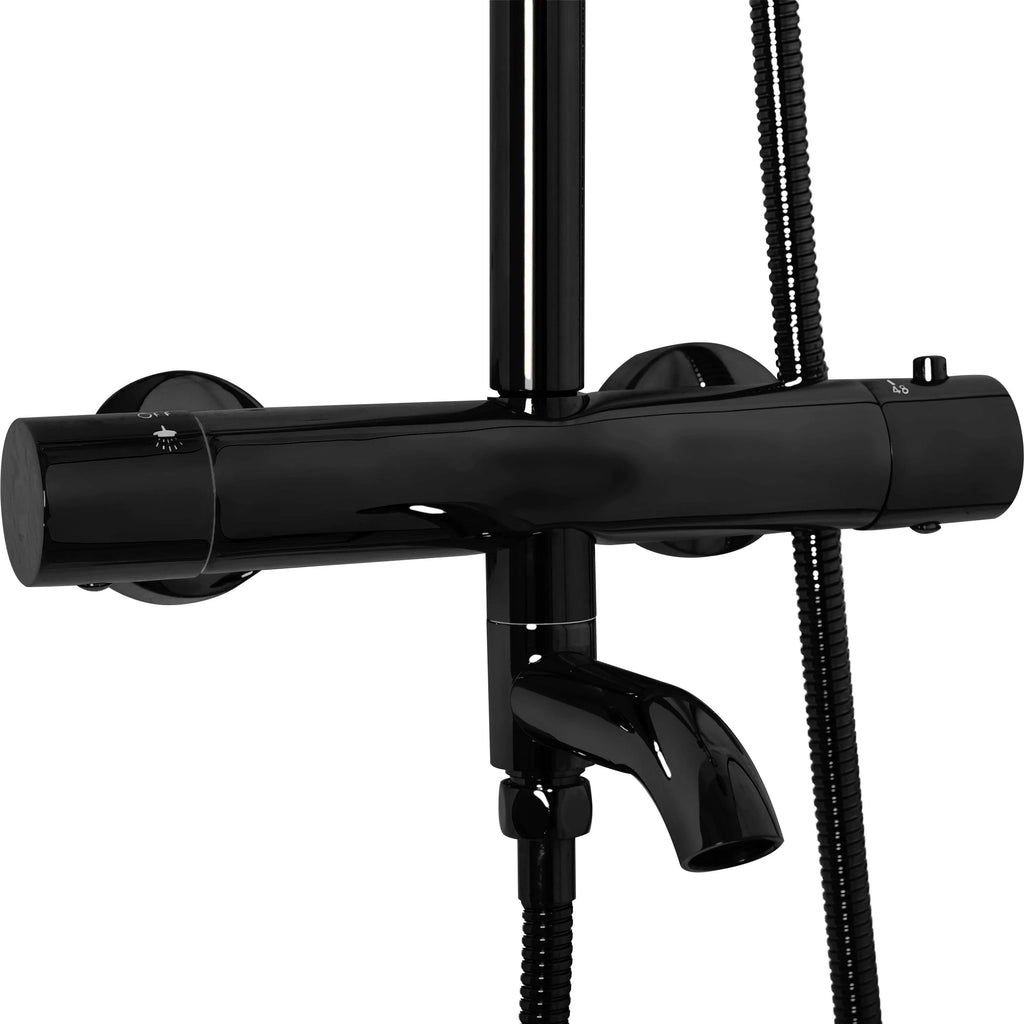 Termosztátos Zuhanyszett Rea Lungo Black Metallic 8