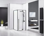 Zuhanykabin Rea Fargo 100x80 Balck Mat Fehér Savoy Zuhanytálcával 8
