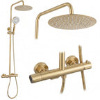 Termosztátos Zuhanyszett Drop Brush Gold 8