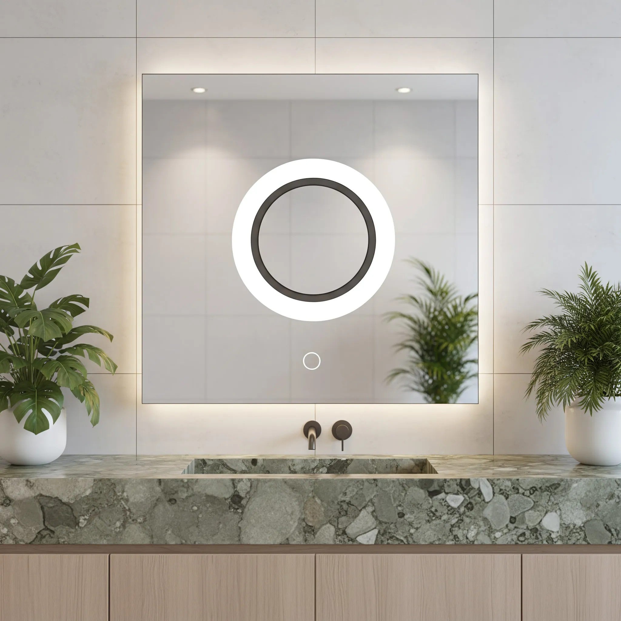 LED Tükör 60x60 YH-BL-12 8