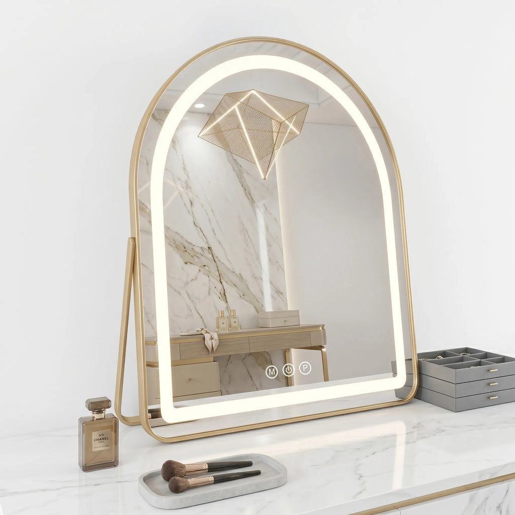 LED Tükör GLAM L.Gold 40x45cm 8