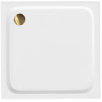 Zuhanytálca Rea Belmond White 90x90 Brush Gold 8