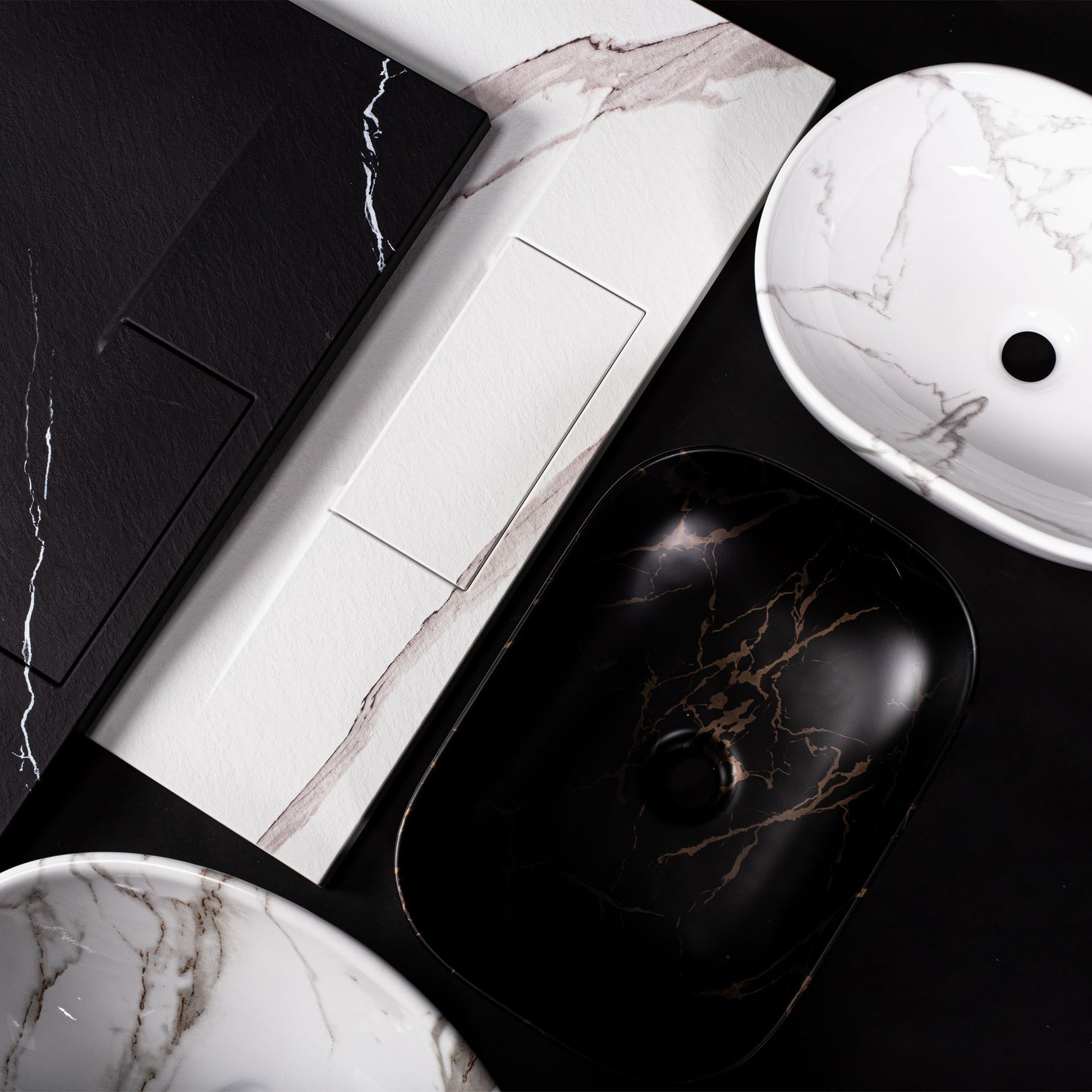 Szabadon Álló Mosdó Blanka Natural Matt Marble 6