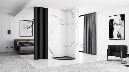 Zuhanytálca Diamond Black 90x90 6