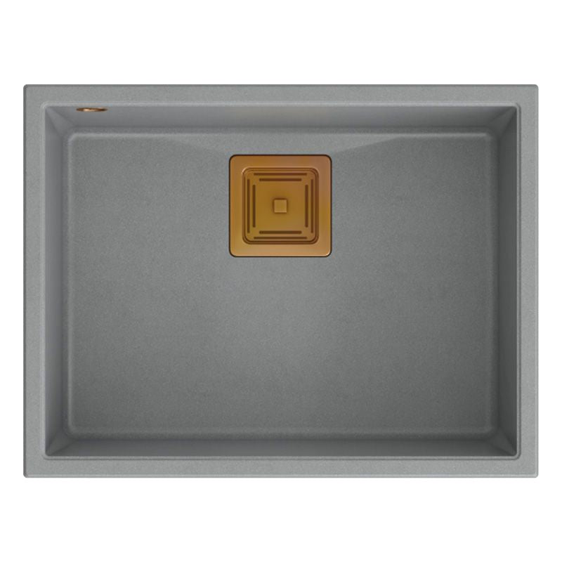 Gránit Mosogató David 50 Grey Metallic Réz 6