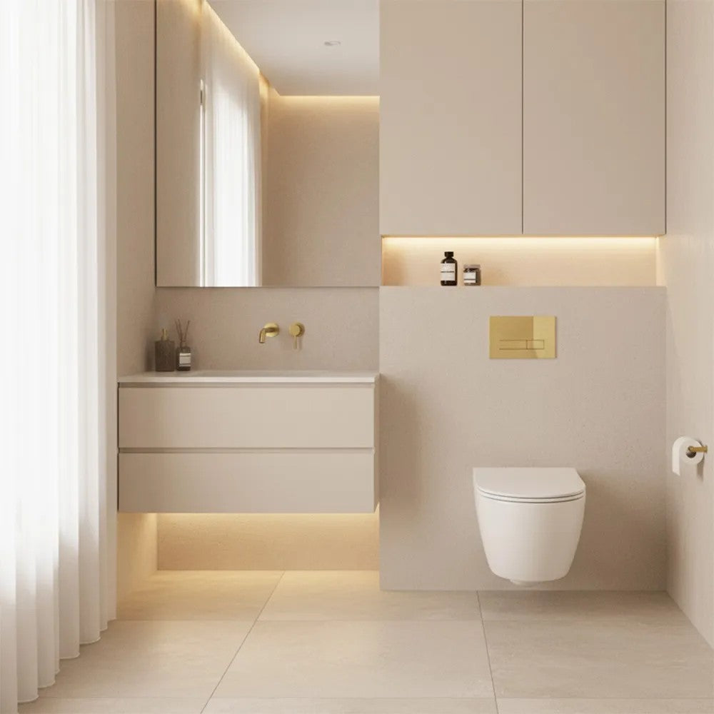 Falba Építhető Wc Tartály K011A-Q HD Gold 9