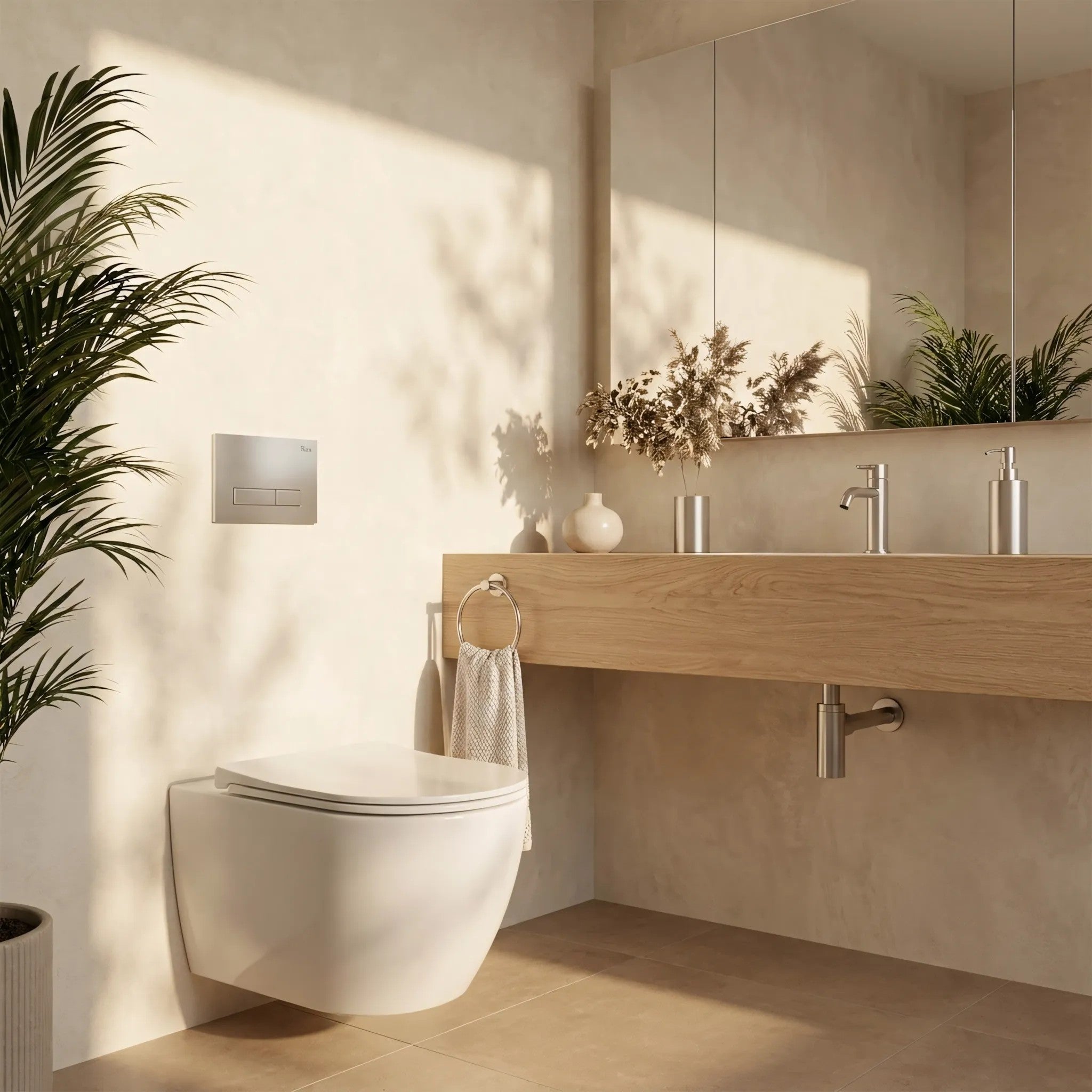 Beépíthető WC Tartókeret Szett Slim 024N HD Satin Nyomólappal 9