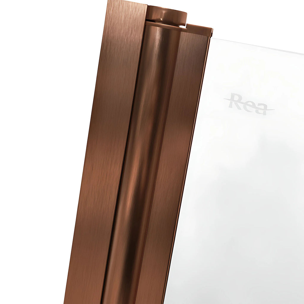 Fürdőkádparaván Rea Agat-2 100 Brush Copper 9
