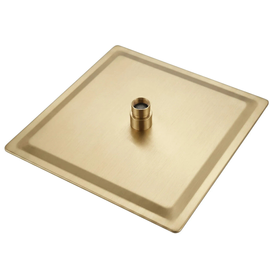 Négyzet Alakú Zuhanyfej REA JS-P015BG 30cm Brush Gold 9